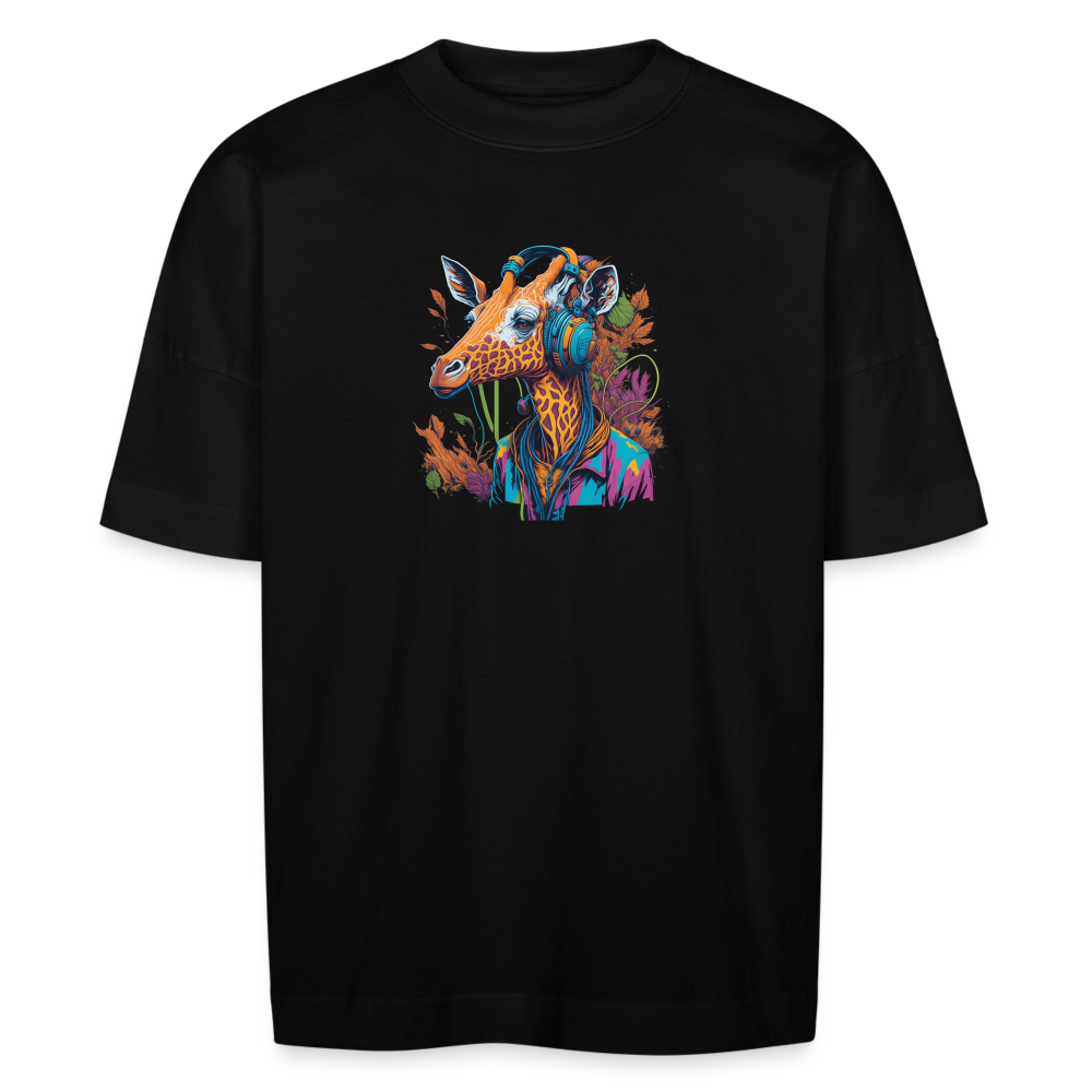 GiraffeGroove - Oversize T-shirt - Schwarz