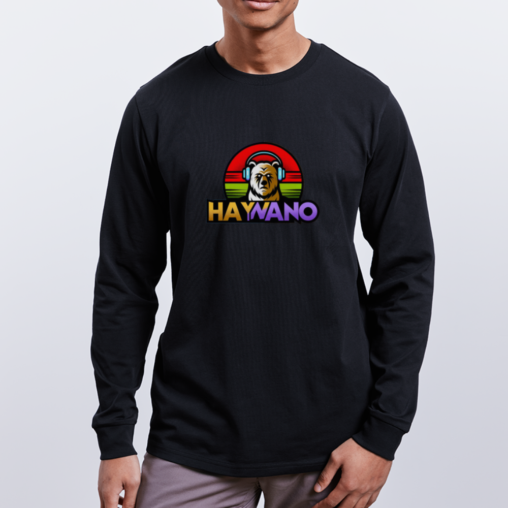 Haywano -  Langarmshirt - Schwarz