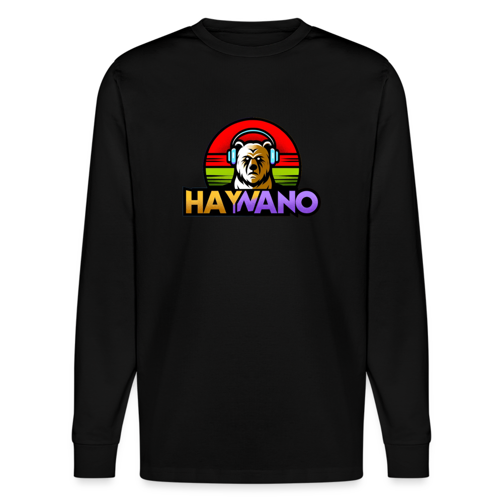 Haywano -  Langarmshirt - Schwarz