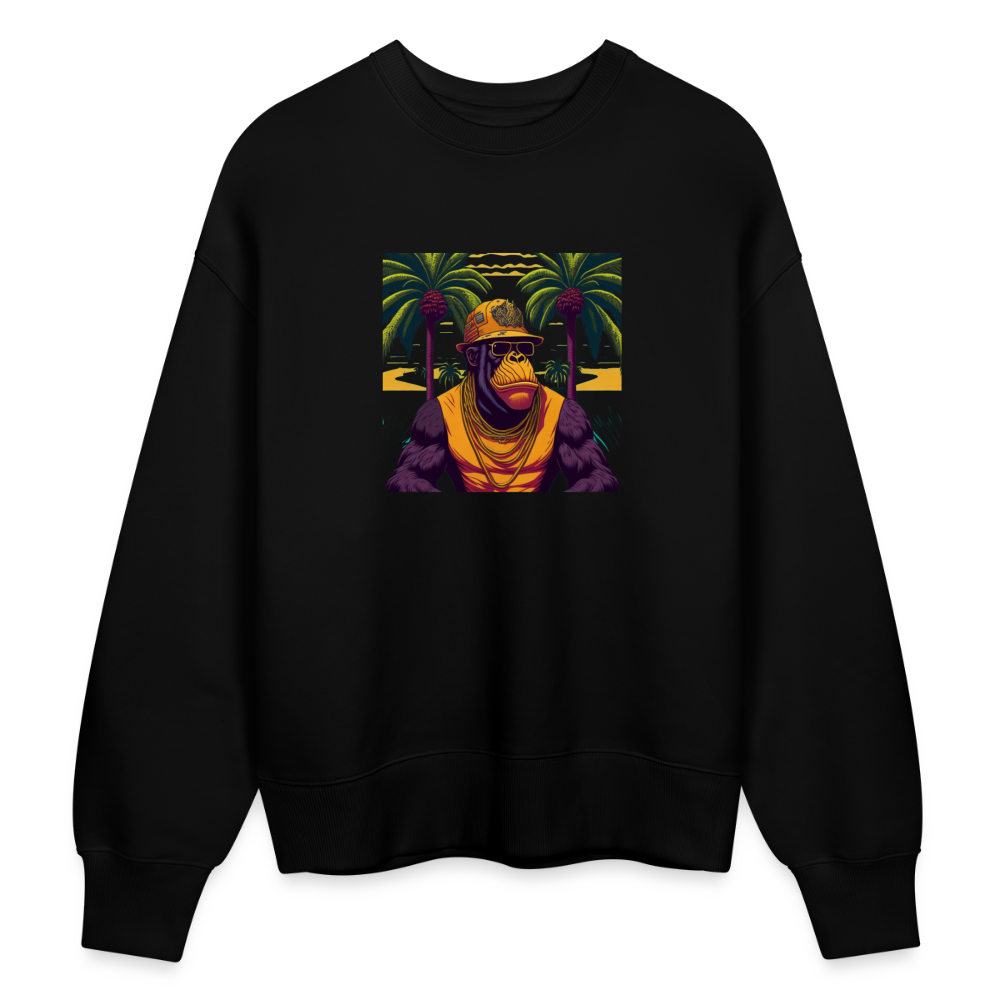 BeachKingGorilla - Oversize Pullover - Schwarz