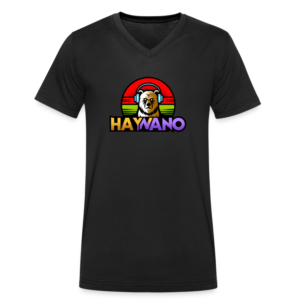 Hayvano - V - Ausschnitt T-Shirt - Schwarz